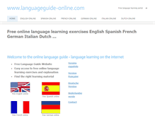 Tablet Screenshot of languageguide-online.com